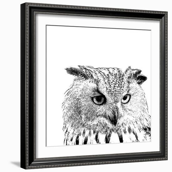 Forest Focus - Owl-Myriam Tebbakha-Framed Giclee Print