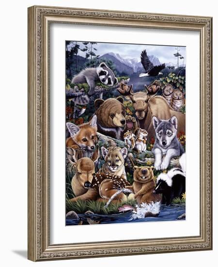 Forest Friends-Jenny Newland-Framed Giclee Print