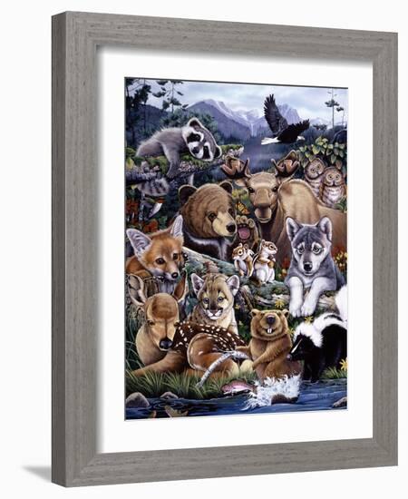 Forest Friends-Jenny Newland-Framed Giclee Print