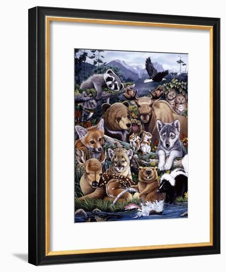 Forest Friends-Jenny Newland-Framed Giclee Print