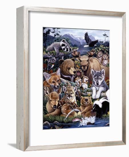 Forest Friends-Jenny Newland-Framed Giclee Print