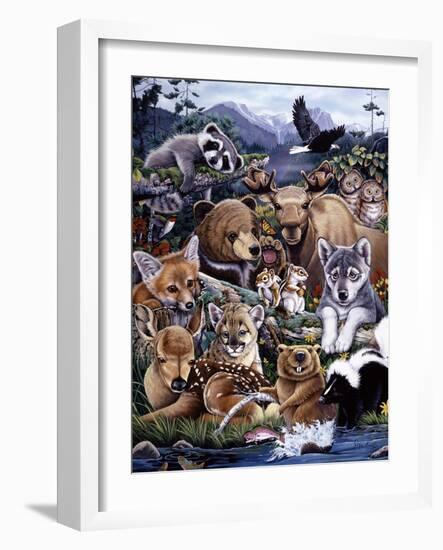 Forest Friends-Jenny Newland-Framed Giclee Print