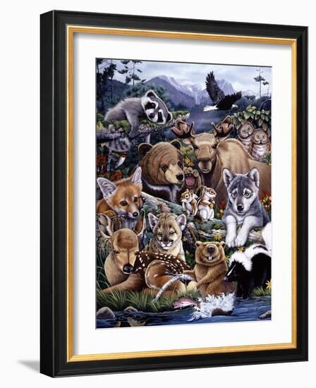 Forest Friends-Jenny Newland-Framed Giclee Print