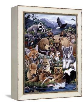 Forest Friends-Jenny Newland-Framed Premier Image Canvas