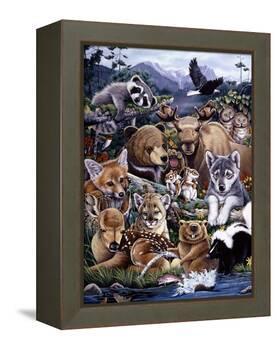 Forest Friends-Jenny Newland-Framed Premier Image Canvas