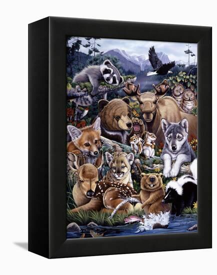 Forest Friends-Jenny Newland-Framed Premier Image Canvas