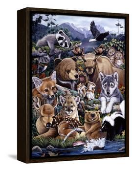 Forest Friends-Jenny Newland-Framed Premier Image Canvas