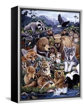 Forest Friends-Jenny Newland-Framed Premier Image Canvas