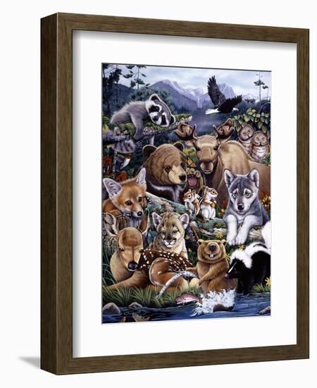 Forest Friends-Jenny Newland-Framed Giclee Print