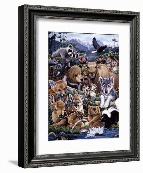 Forest Friends-Jenny Newland-Framed Giclee Print