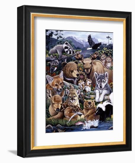 Forest Friends-Jenny Newland-Framed Giclee Print