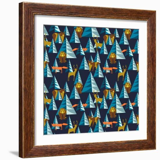 Forest Friends-null-Framed Giclee Print