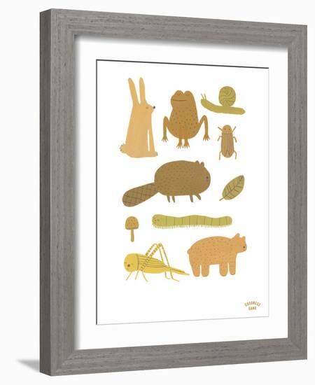 Forest Fun - Ecru-Goodness Gang-Framed Giclee Print