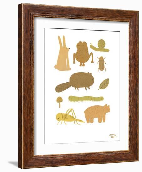 Forest Fun - Ecru-Goodness Gang-Framed Giclee Print