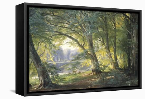 Forest Glade-Carl Frederic Aagaard-Framed Premier Image Canvas