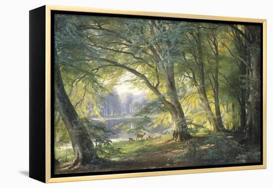 Forest Glade-Carl Frederic Aagaard-Framed Premier Image Canvas