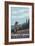 Forest Grove, Oregon - Mountain Hiker-Lantern Press-Framed Premium Giclee Print