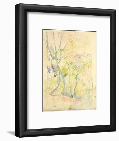 Forest in Fontainebleau, 1893 (W/C on Paper)-Berthe Morisot-Framed Premium Giclee Print