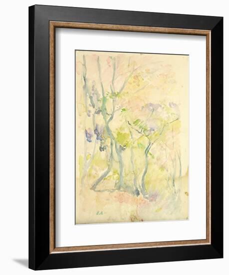 Forest in Fontainebleau, 1893 (W/C on Paper)-Berthe Morisot-Framed Giclee Print