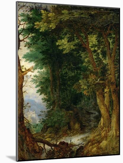 Forest Landscape, 1605-1610-Jan Brueghel the Elder-Mounted Giclee Print