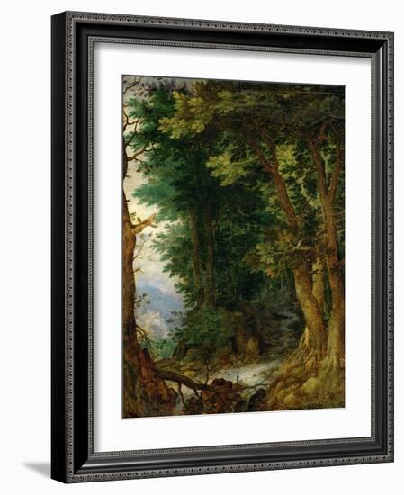 Forest Landscape, 1605-1610-Jan Brueghel the Elder-Framed Giclee Print