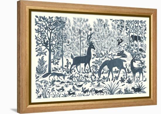 Forest Life I-Miranda Thomas-Framed Stretched Canvas