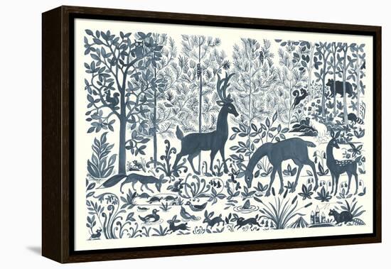 Forest Life I-Miranda Thomas-Framed Stretched Canvas