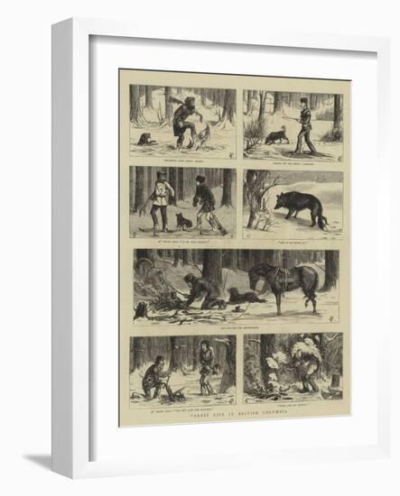 Forest Life in British Columbia-Charles Edwin Fripp-Framed Giclee Print