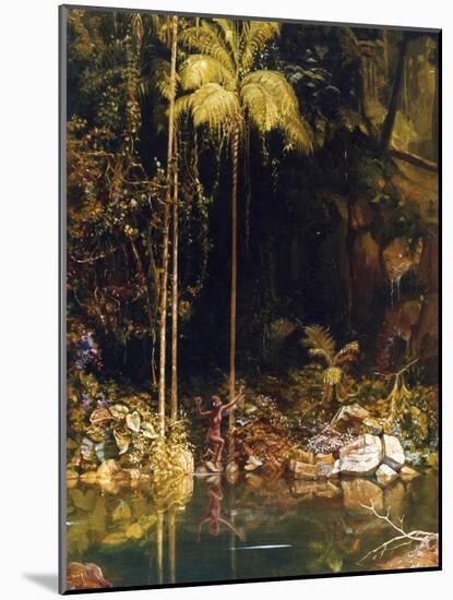 Forest Mirror, Queensland-Charles E Gordon Frazer-Mounted Art Print