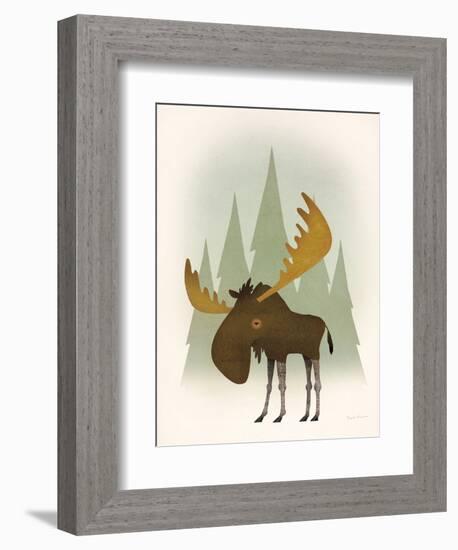 Forest Moose-Ryan Fowler-Framed Art Print