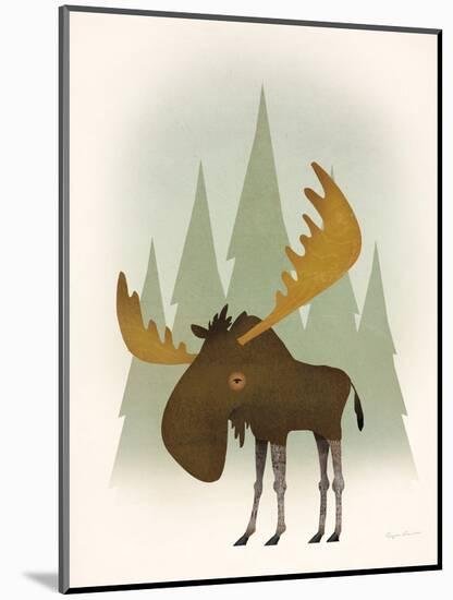 Forest Moose-Ryan Fowler-Mounted Art Print