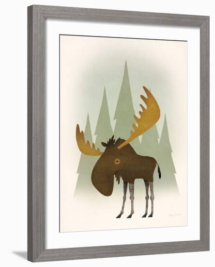 Forest Moose-Ryan Fowler-Framed Art Print