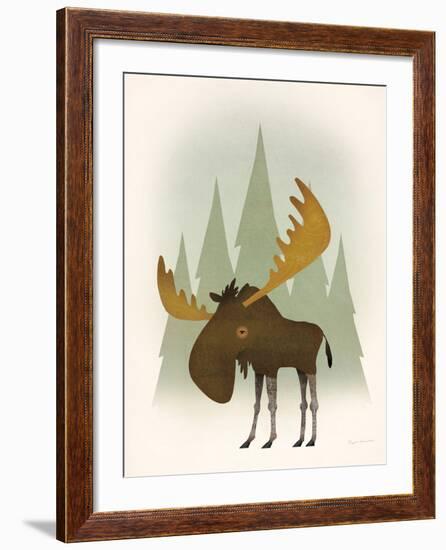 Forest Moose-Ryan Fowler-Framed Art Print