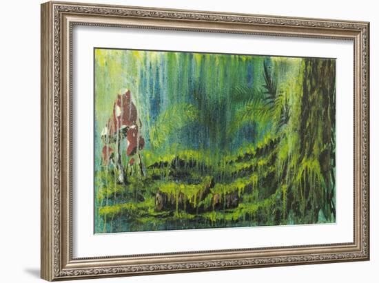 Forest Mushrooms-Michelle Faber-Framed Giclee Print