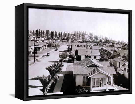 Forest of Derricks in the Signal Hill Oil Fields Near Long Beach, California, 1933-null-Framed Stretched Canvas