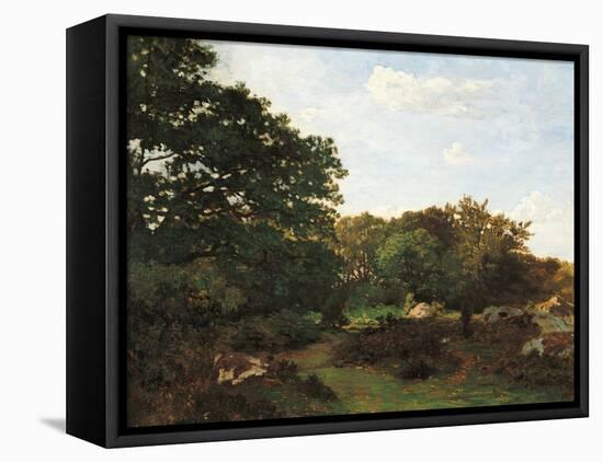 Forest of Fontainebleau-Frederic Bazille-Framed Premier Image Canvas