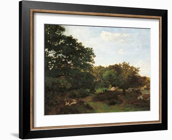 Forest of Fontainebleau-Frederic Bazille-Framed Giclee Print