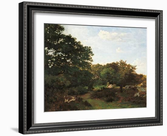 Forest of Fontainebleau-Frederic Bazille-Framed Giclee Print