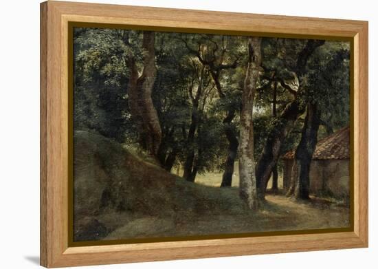 Forest of the Villa Borghese, Late 18Th/Early 19th Century-Pierre Henri de Valenciennes-Framed Premier Image Canvas