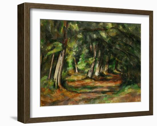 Forest Path, circa 1892-Paul Cézanne-Framed Giclee Print