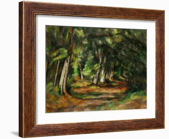 Forest Path, circa 1892-Paul Cézanne-Framed Giclee Print