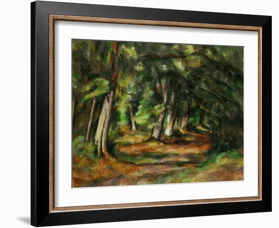 Forest Path, circa 1892-Paul Cézanne-Framed Giclee Print