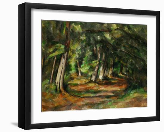 Forest Path, circa 1892-Paul Cézanne-Framed Giclee Print