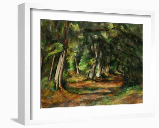 Forest Path, circa 1892-Paul Cézanne-Framed Giclee Print