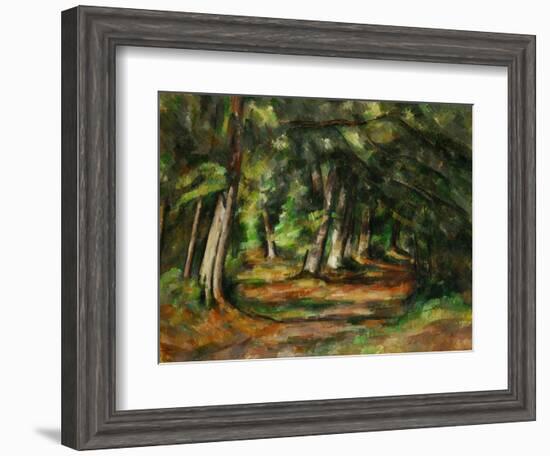 Forest Path, circa 1892-Paul Cézanne-Framed Giclee Print