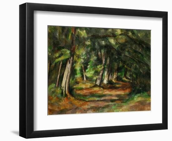 Forest Path, circa 1892-Paul Cézanne-Framed Giclee Print