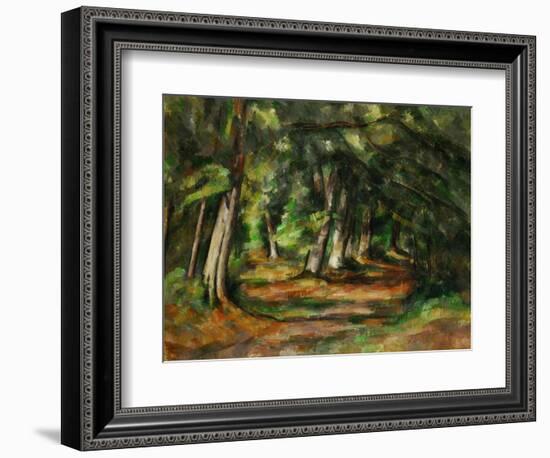 Forest Path, circa 1892-Paul Cézanne-Framed Giclee Print