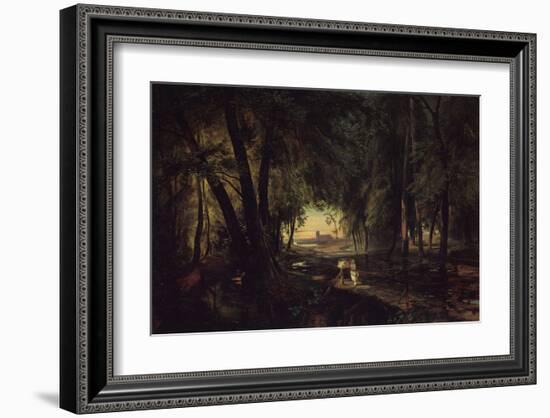 Forest Path near Spandau-Karl Blechen-Framed Art Print