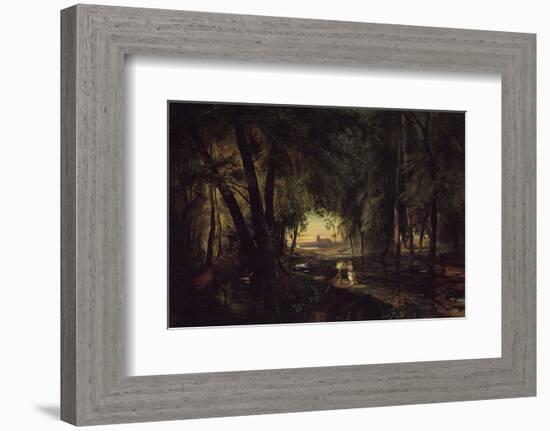 Forest Path near Spandau-Karl Blechen-Framed Art Print