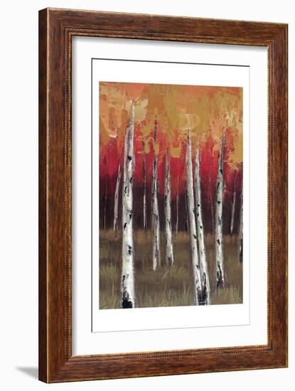 Forest Red 1-Sunny-Framed Art Print